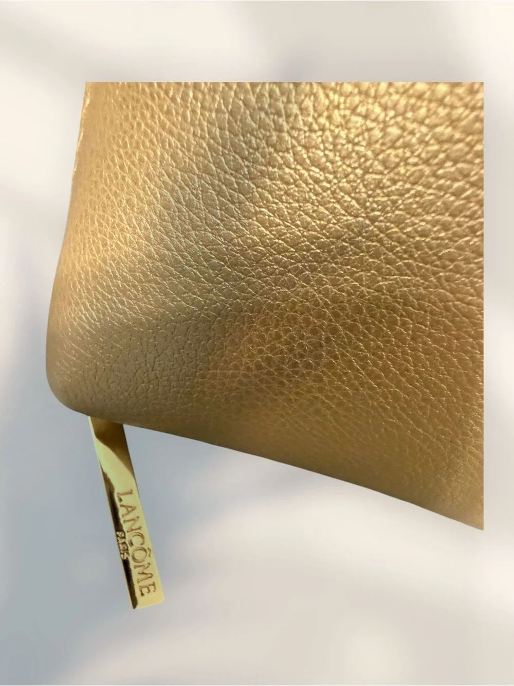 Lancôme Absolue Metallic Gold Cosmetic Pouch
